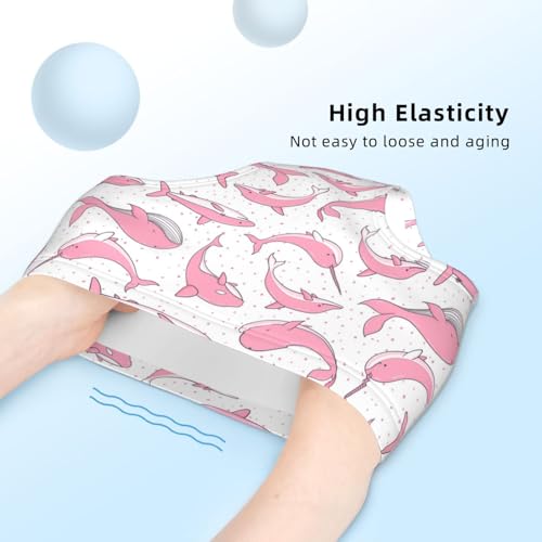 Pink Whales Sharks Narwhal Girls' Underwear Soft Cotton Little Girls Panties Comfort Briefs4