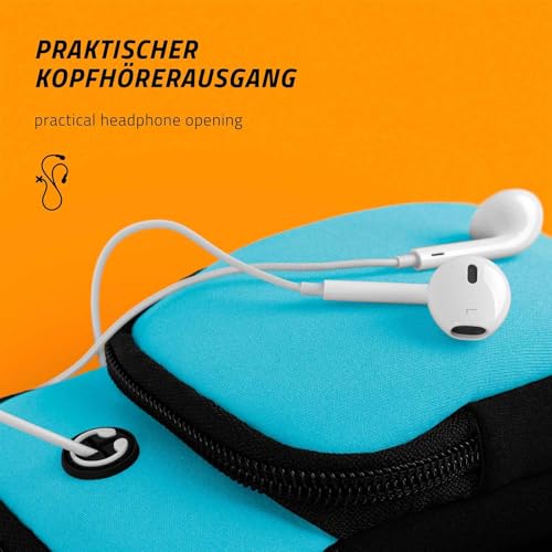Poche de course iPhone 15 Pro ONEFLOW pour éviter les rayures de clés bleu - 5