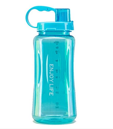 xmssit deportes al aire libre gran capacidad botella de agua de camping senderismo olla 2 l, azul
