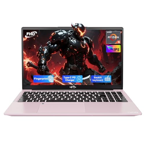 NIMO 15.6'' IPS FHD Laptop, 32GB RAM 1TB SSD AMD Ryzen 5(Beat i5-1135G7, 4 Cores Up to 3.7GHz) Student Computer with 65W Type-C, 2 Years Warranty, Fingerprint, Backlit Keyboard, BT5.2, for Home