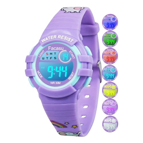 Image of Kids Digital Watch for Girls Boys,Children's Waterproof Colorful Light UP Outdoor Sport Watch with Stopwatch Alarm-Kids Gifts for Girls Boys