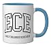 ECE Early Childhood Educator Teacher Special Education Ceramic Mug, Blue/White