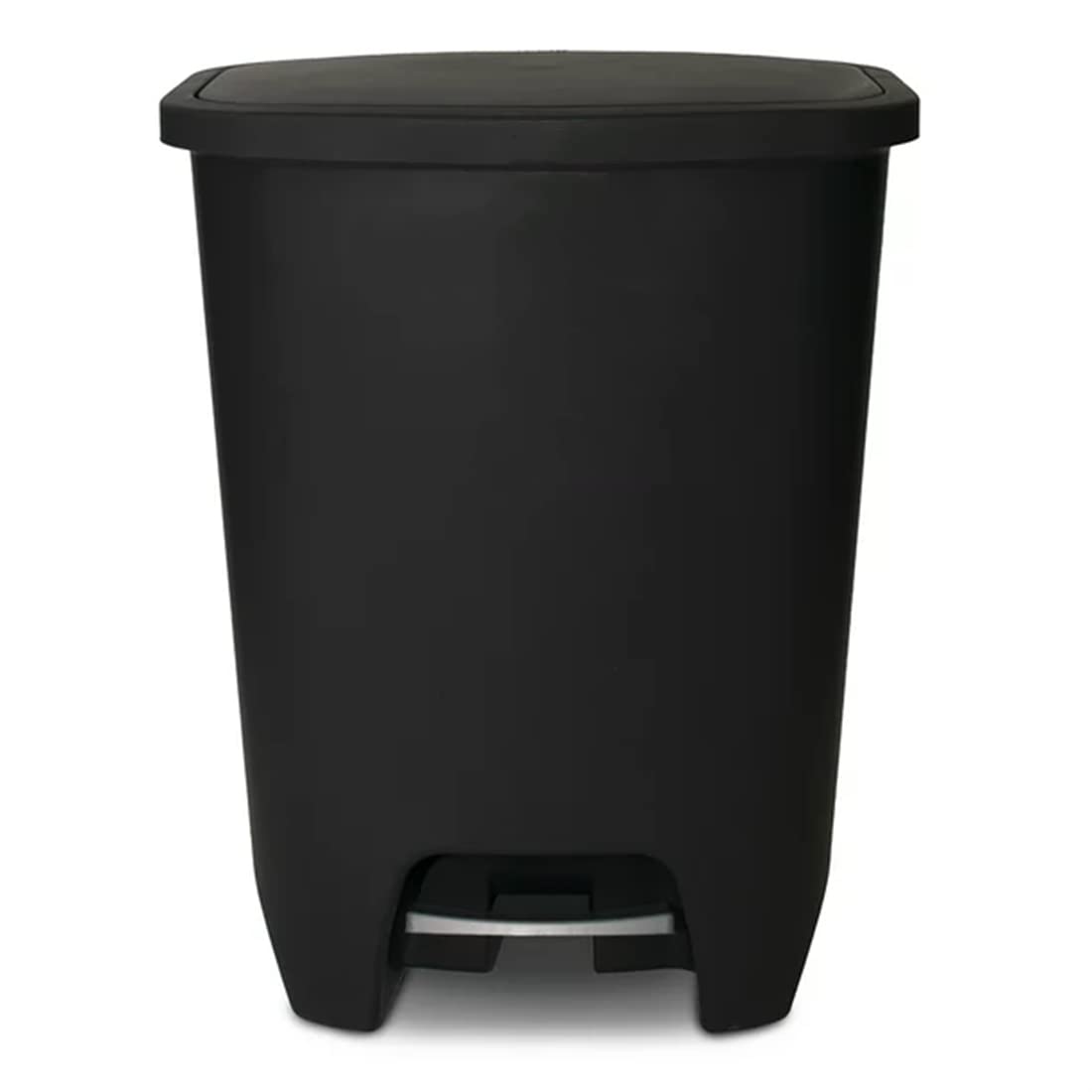 20 Gal Plastic Kitchen Step On Garbage Can, Trash Can Kitchen, Trash Can with Lid, Black Bathroom Trash Can, 20 Gallon Trash Can, Trash Can, Black
