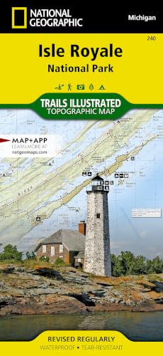 Isle Royale National Park Map (National Geographic Trails Illustrated Map, 240)