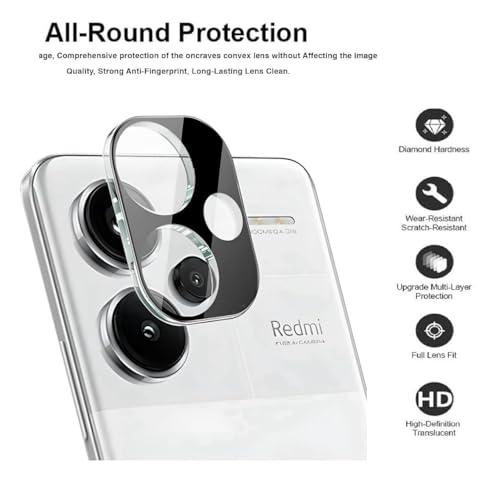 Image of FabeKee UV Tempered Glass Screen Protector Compatible for Redmi Note 13 Pro plus | Front And Back Screen Guard With camera lens protector 3 in 1 (Note 13 Pro+, Combo)
