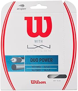 WILSON Duo Power Alu P 125 & NXT P 16 Tennis String, Natural, 16 Gauge