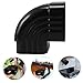 balacoo 5pcs Rain Gutter Downspout Adapter Metal Right Angle Bend Fitting Replacement Elbow Connector Easy Install