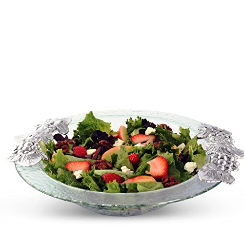 Arthur-Court-Designs-Aluminum-Fleur-De-Lis-Salad-Bowl-12-Inch-Diameter-4-inch