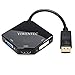 Produktbild YIWENTEC Multi-Function Big DisplayPort DP2 to HDMI VGA DVI Cable Converter Adapter (Black)