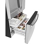 GE GNE27JYMFS 36" French Door Refrigerator with 27 cu. ft. Total Capacity Energy Star LED Lighting Internal Water Dispenser Spill-Proof Shelves in Fingerprint Resistant Stainless Steel - Image 5