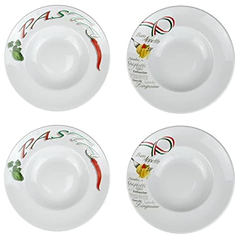 Retsch Arzberg Pastateller mit Dekor Ø 30cm, Porzellan (4 Stück) Cover