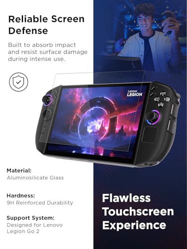 Image of Lenovo Legion Go 2 Screen Protector, Protects Against Drops Scratches & Scrapes, High Transparency