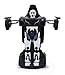 Produktbild JAMARA 410044 - Robibot Die Cast 1/32 transformable - 2in1 Transformation zum Roboter oder Fahrzeug auf Knopfdruck, frei fahrende Räder, profilierte Gummireifen, Karosserie Metall/Kunststoff, schwarz