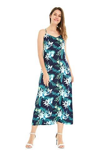 Image of Family Matching Hawaiian Clothes, Orchid Breeze Navy | Lightweight 100% rayon • Family matching outfits • Beach vacations • Luaus • Cruises • Family photos