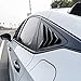 IKON MOTORSPORTS, Window Louver Compatible with 2022-2026 Honda Civic Hatchback, 2PCS Side Quarter Window Louver Scoops Matte Black IKON Style ABS Plastic