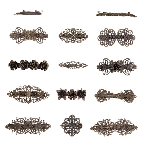 Accessoires coiffure vintage femmes lot 14 barrettes cheveux rétro