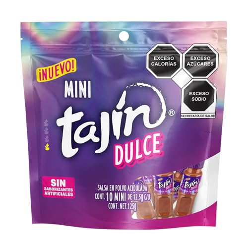Lista de Tajines , listamos los 10 mejores. 50 Tajín Dulce mini 12.5g