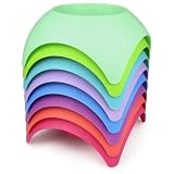 Beach Vacation Accessory Turtleback Sand Coaster Drink Cup Holder, Assorted Colors, Pack of 8