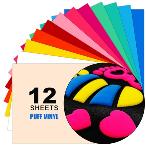 Yiwloer Puff Vinyl Heat Transfer