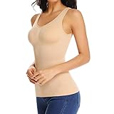 Women’s Shapewear Tank Top Tummy Control Cami Shaper Seamless Shaping Camisole Slimming Padded...