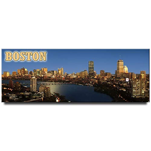 Imán Decorativo Boston Night Panorámico miniatura 1