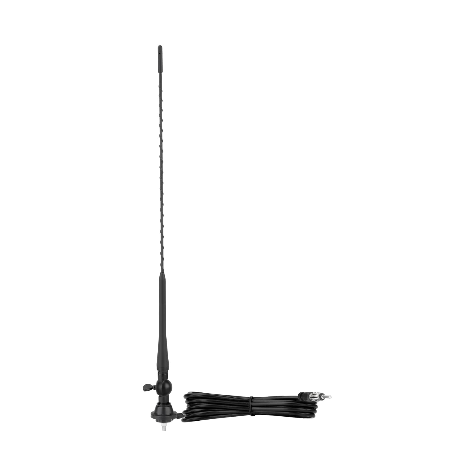 Eightwood Car Radio Antenna 50cm, AM/FM Stereo Antenna Mast with Mount Base