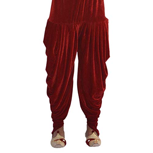 Velvet Solid Harem Dhoti Pants 