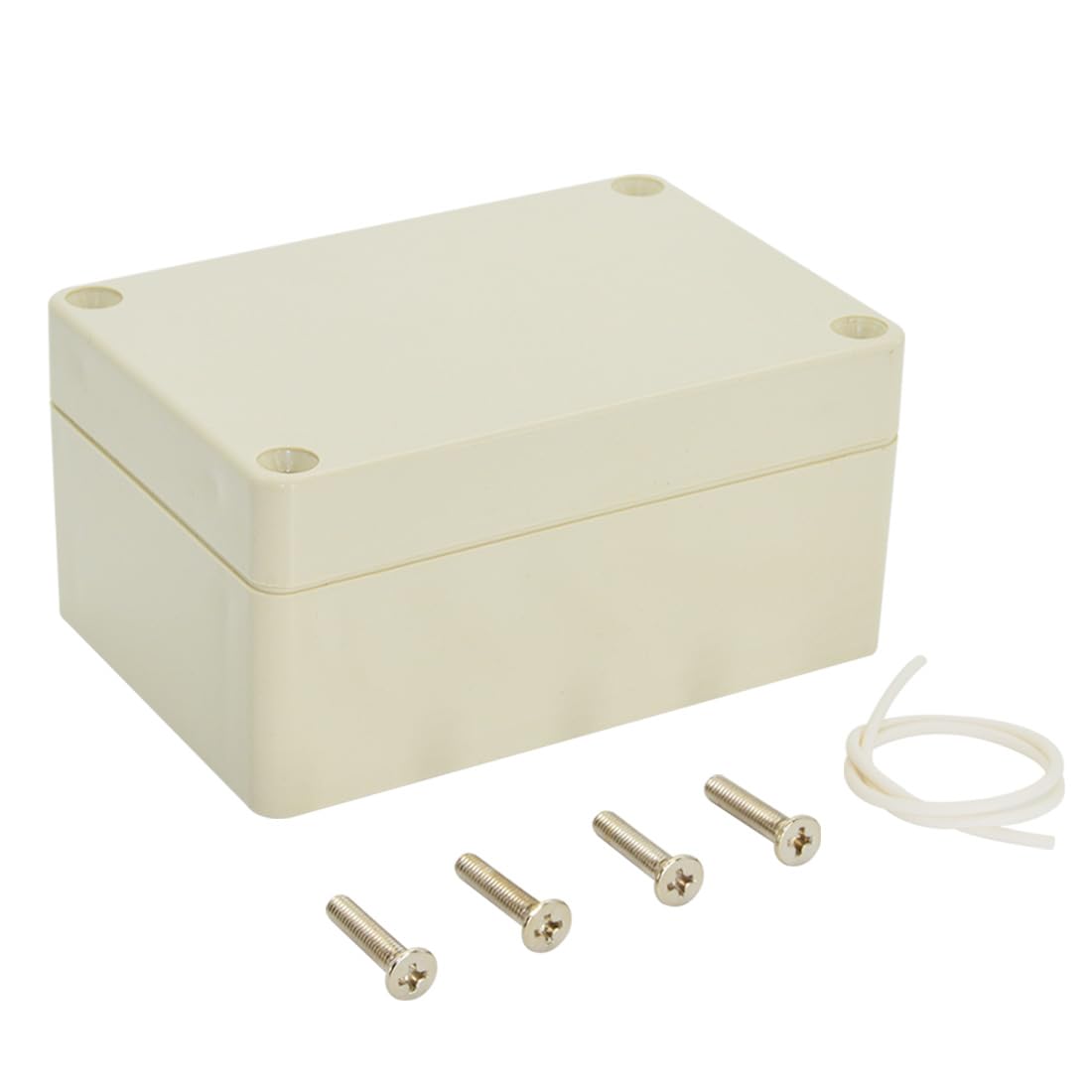 LeMotech IP65 Junction Box Made of ABS Plastic, Waterproof and Dustproof, Universal Electric Housing for Indoor/Outdoor Use (100 x 68 x 50 mm), Light Grey