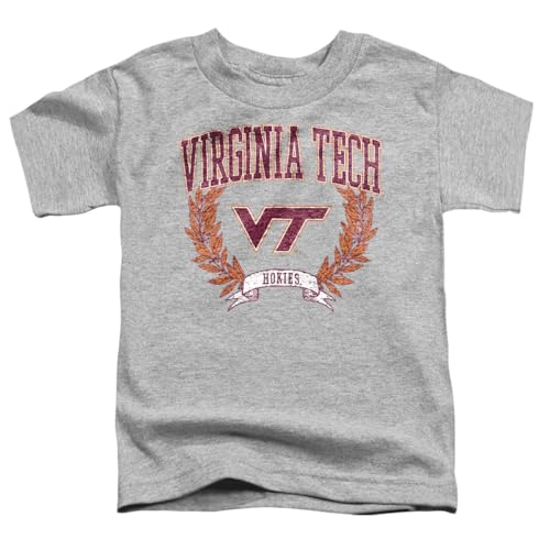 LOGOVISION Virginia Polytechnic Institute and State University Laurels Dark Kids T Shirt (2) for Toddler Boys and Girls, Athletic Heather