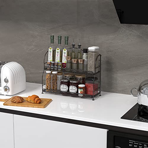 Cisily Bathroom Counter Organizer, Countertop Organizer And Storage Bedroom, 2-Tier Kitchen Spice Rack Shelf Organization, Room Makeup Desk Sink Care Organizer #TOP5