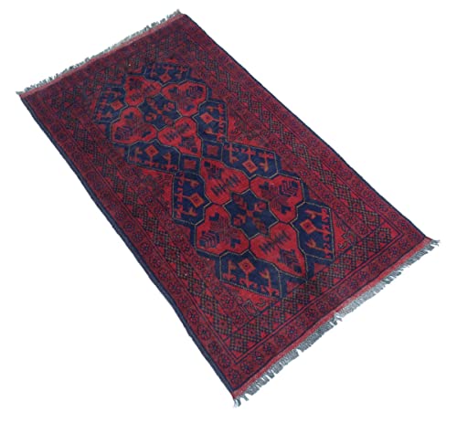Tapis Khal Mohammadi tissé main marron 100x150 géométrique