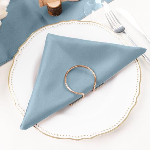 Pack de 5 Servilletas Premium Efavormart Azul Poliéster 20x20 miniatura 2