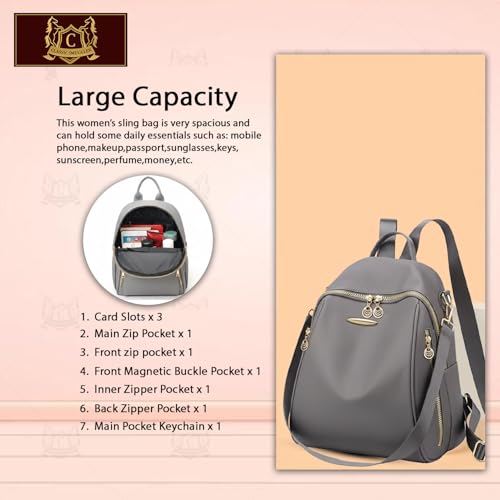Image of Ethnic Style Waterproof Oxford Backpack for Women & Girls | Fashion Travel Canvas Look Nylon Bag | Large Capacity Printed Laptop Backpack for College