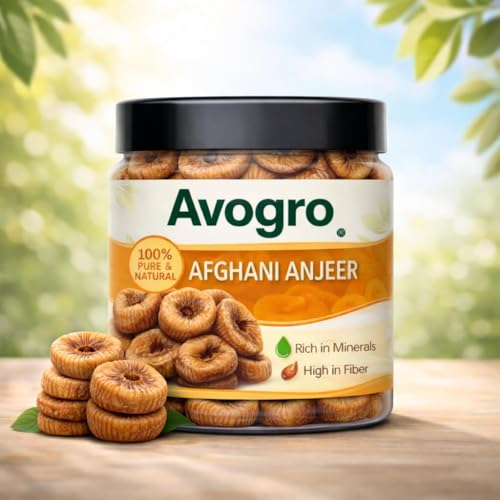 Image of Avogro Premium Dried Anjeer Figs | Soft & Juicy Naturally Dried Dry Fruit | No Added Sugar | Soft, Juicy and Naturally Dried Figs Dry Fruit (250g)