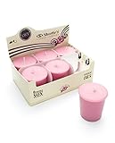 Stargazer Lily Soy Votive Candles - Scented with Natural Fragrance Oils - 6 Pink Natural Votive...