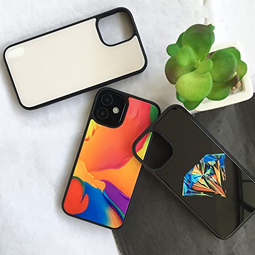 Justry 5Pcs Sublimation Blanks Phone Case Covers Compatible With Apple Iphone 13 Pro Max,6.7 Inch (2021),Tempered Glass Easy To Sublimate Diy, 2 In 1 2D Soft Rubber Support Wireless Charging #TOP7
