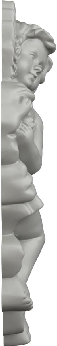 Ekena Millwork 10 5/8"W x 9 3/8"H x 1 1/8"P Pompeii Angel Corner Onlay, Right