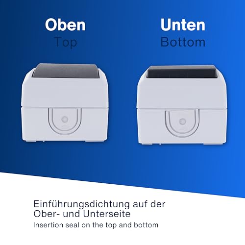 REV AquaForm SPARSET - 5x Taster/Wippschalter, Feuchtraum IP44, grau – Ansicht 4