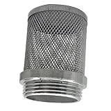 COTONLAKE 2inch 304 stainless steel filter head with External thread diameter of 58mm connected to 2-inch water pipe filter Used to Remove Debris and Reduce Solid Entry（1pcs）