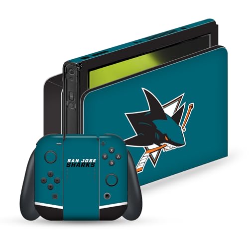San Jose Sharks Vinyle Autocollant de Jeu Peau pour Nintendo Switch OLED par Head Case Designs
