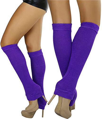 ToBeInStyle Women's Sexy Soft Knit Thick Knee High long Leg Warmers3
