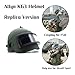 Wodoochey K63 Altyn Russian Helmet, Tactical Russian K63 Altyn Helmet with Steel Vizor Costume, Russian Style Military Helmet Tactical Prop for Airsoft (Army Green)