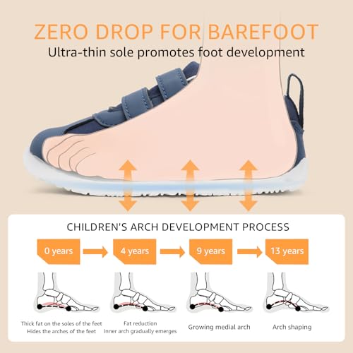 Image of STQ KIDS Toddler Lightweight Slip on Sneakers: Boys Barefoot Shoes Kids Walking Shoes Boy Sneakers, Toddler First Walking Shoe Comfort Tennis Activities