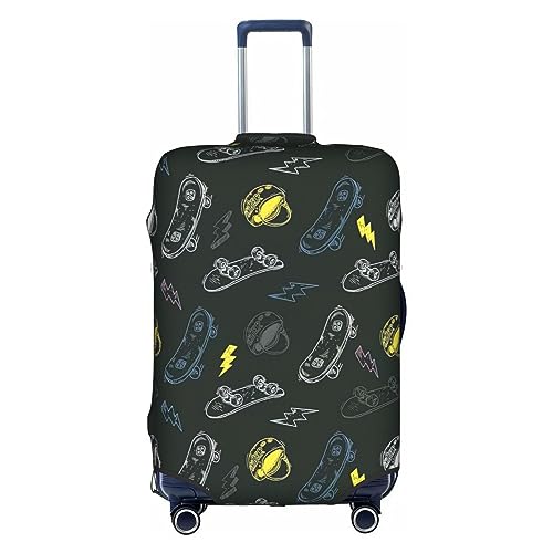 Housse de protection pour bagage M motif graffiti blanc