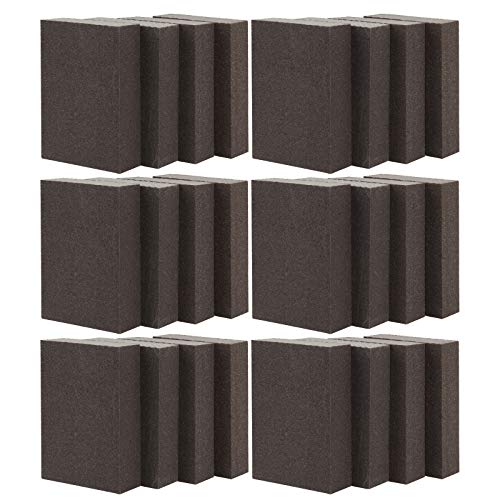 24 Pack Sanding Sponge Blocks Wet And Dry Sanding Block Coarse Medium Fine Superfine 4 Different Specifications, Washable And Reusable Sand Sponge Kit For Drywall, Metal, Wood #TOP10