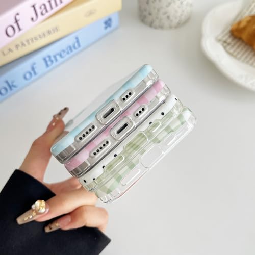 Couverture de protection iPhone 17e rose flexible TPU motif rayures - 3