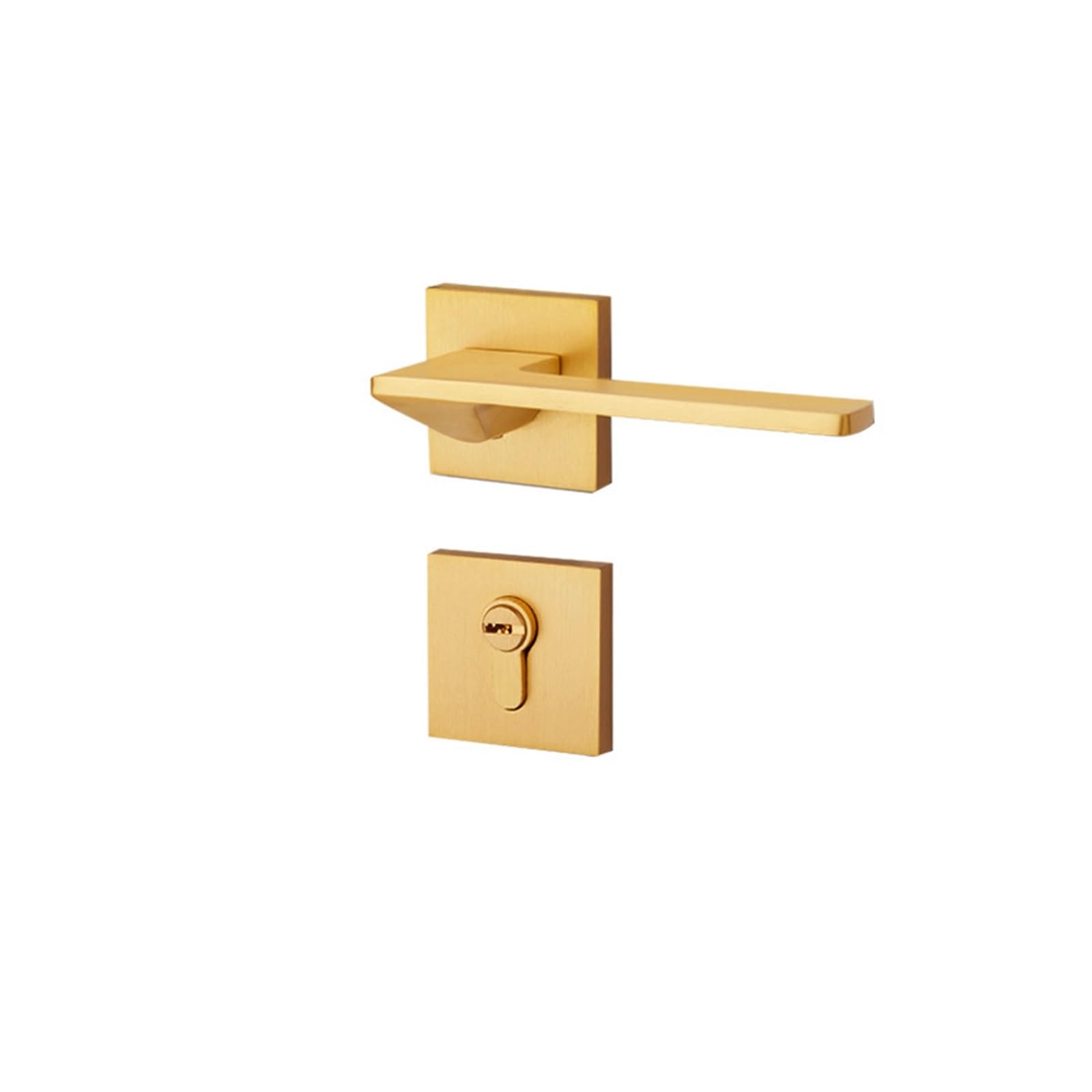 Serrure de porte en laiton massif intérieur bois SteelGray918-A cuivre