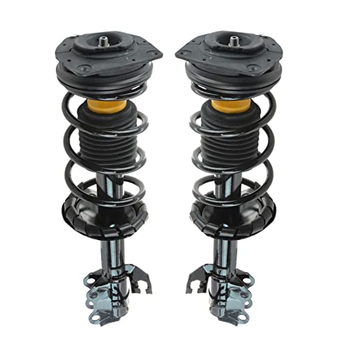 Image of TRQ Front Strut and Spring Assembly Set 2 Piece | For 2009-2014 Nissan Cube 07-12 Versa