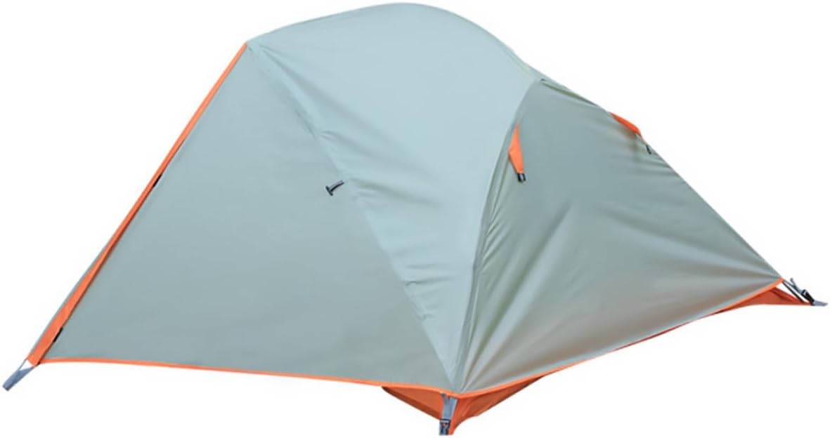 Double Camping Tent Waterproof Outdoor Shelter with Aluminum Poles, Windproof Two-Person Travel Tent for Camping and Hiking