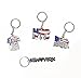 TSY TOOL 12 Pack New York NYC Metal Keychain Ring Bundle Souvenir Collection, Gift Set Include Empire State, Freedom Tower, Statue Of Liberty, USA Flag, And More